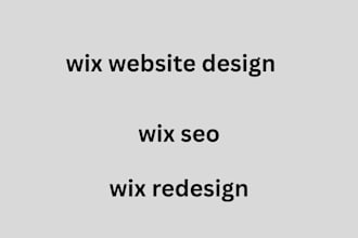design your wix website design and redesign it