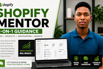 be your shopify mentor, dropshipping mentor, dropshipping coach, shopify coach