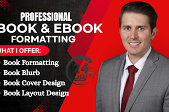 do book formatting, book layout design, kindle ebook format
