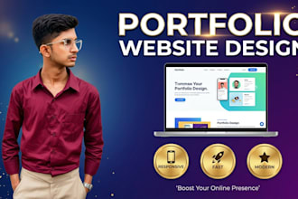 create a visually appealing portfolio website that helps