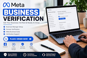 help with meta business verification and setup
