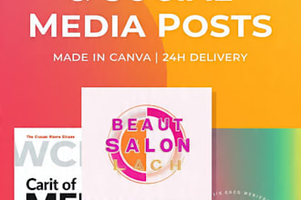 design youtube thumbnail and social media posts in canva
