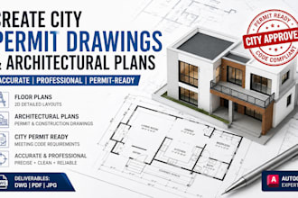 create city permit drawings and architectural plans