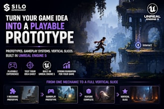 build your unreal engine game prototype or vertical slice