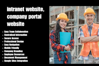 create intranet website, company portal website, google sites intranet website