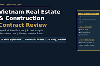 review vietnam real estate and construction contracts for foreign investors