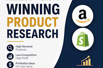 research winning products for amazon and shopify