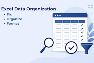 clean, organize and structure your data in excel