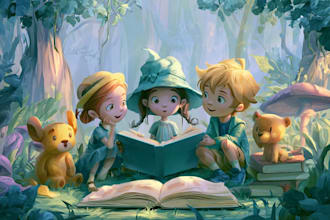 draw professional children book illustration