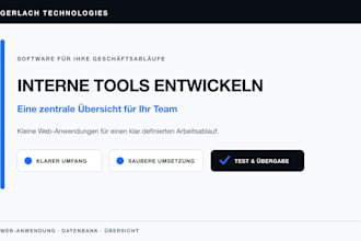 build a custom internal tool or business dashboard