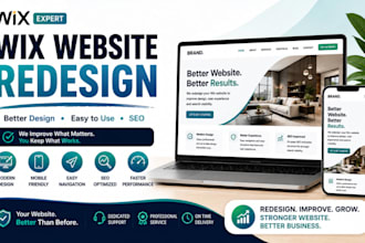 redesign wix website to look better, business wix website redesign wix SEO