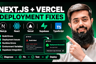 fix next js react bugs and vercel deployment issues