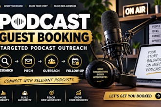 book you as a podcast guest with targeted podcast outreach