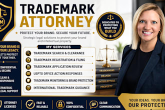 provide trademark and patent attorney services, trademark registration at uspto