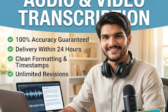do accurate audio and video transcription