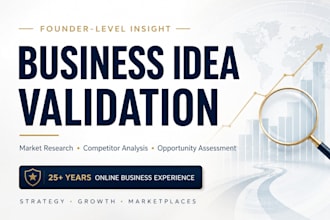 validate your business idea with market research and competitor analysis
