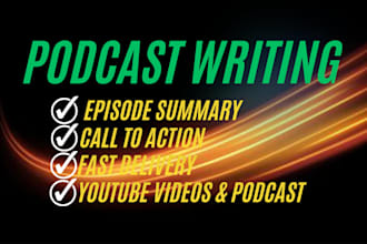 write engaging podcast descriptions and episode summaries