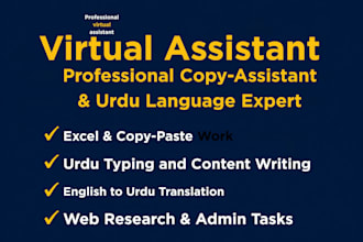 do accurate urdu data entry, inpage typing, and proofreading