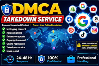 assist with dmca takedown and copyright claims