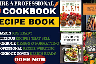 design and format cookbooks and recipes book