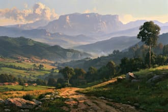 landscape oil painting art