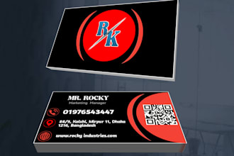 design professional modern business card