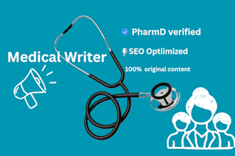 be your professional medical writer