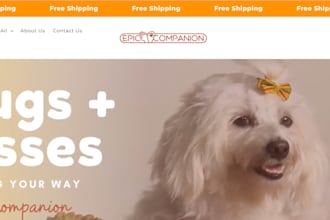 design shopify wordpress wix pet store dog spa grooming studio booking website