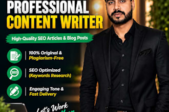 do professional content writing and SEO blog writing