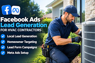 create facebook  lead ads for hvac contractors to generate leads  local business