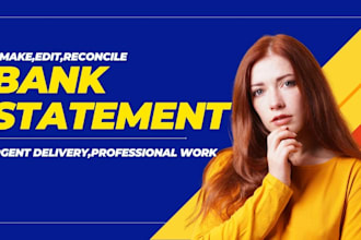 reconcile bank statement PDF to editable format