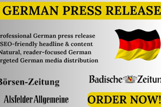 do german press release writing with german press release distribution