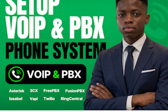setup asterisk 3cx vapi twilio a2p 10dlc volp fix ringcentral fusionpbx ivr pbx