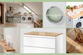 design a custom room makeover and shopping list