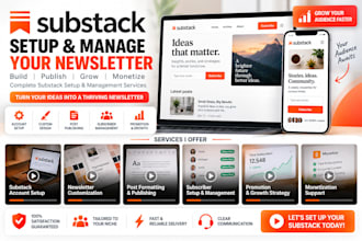 setup substack account substack newsletter manage substack post substact setup