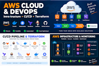 set up AWS infrastructure, terraform and cicd pipelines