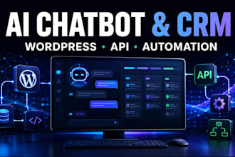 integrate a CRM API or ai chatbot into your wordpress website