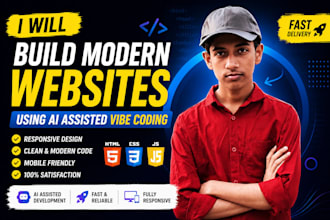 design and build a professional landing page using ai vibe coding