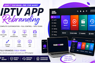 mutli dns app, epg, control panel, intro video, theme, ovpn config, iptv app