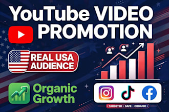 organically promote youtube video to real USA audience