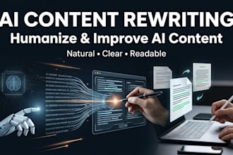 rewrite and humanize ai generated content naturally