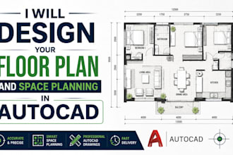 design your floor plan and space planning in autocad