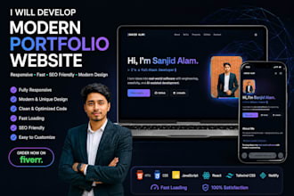 build a modern personal portfolio or resume website