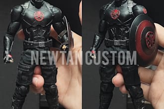 create 3d action figure custom head sculpt figurine jointed model for 3d print