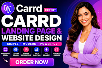 design carrd landing, redesign carrd website professionaly
