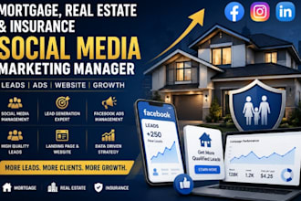 mortgage social media marketing manager real estate insurance leads ads website