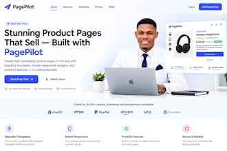 design a high converting shopify pagepilot with landing page