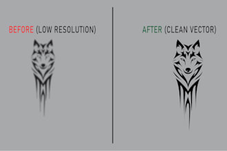 vectorize, redraw, recreate, or convert logo to vector