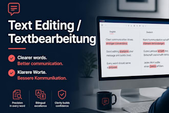 proofread and edit german or english texts and translations