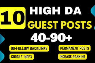 do publish high authority guest posts with do follow backlinks